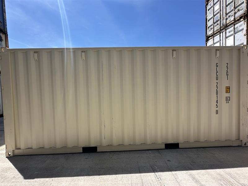 20 foot standard double door beige