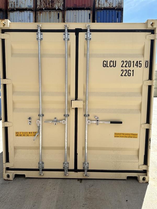 20 foot standard double door beige