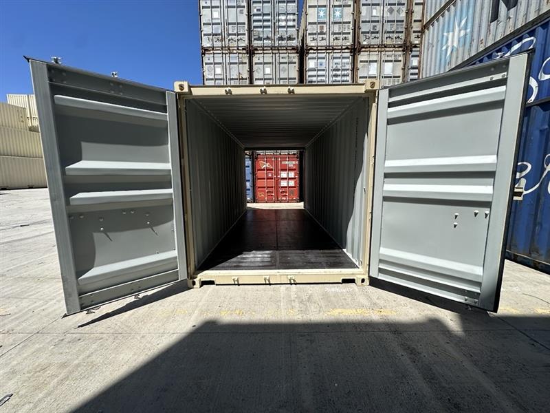 20 foot standard double door beige