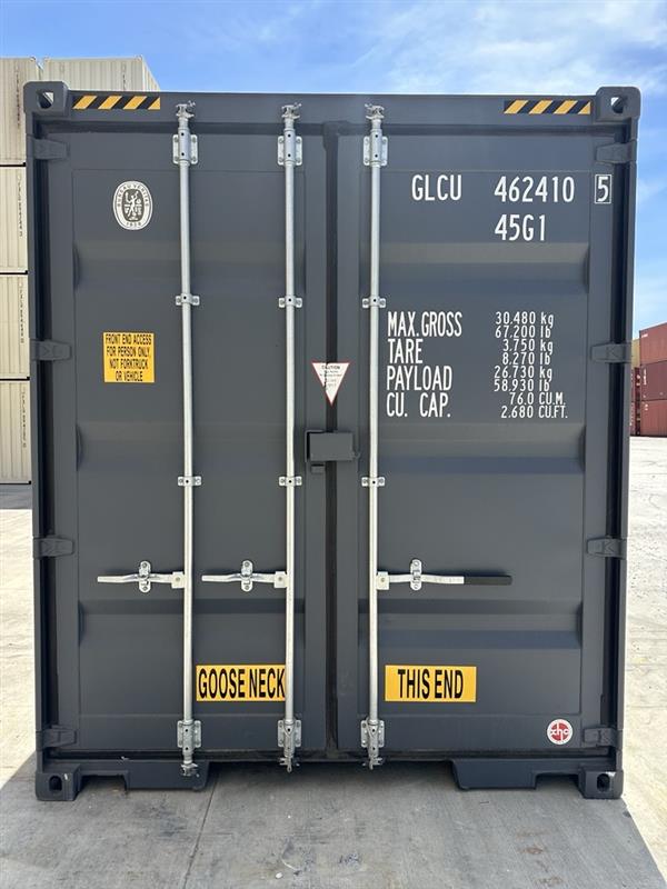 40 foot high cube double door gray