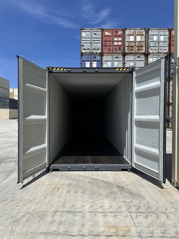 40 foot high cube double door gray
