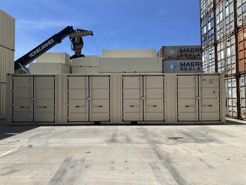 40 foot high cube open side beige