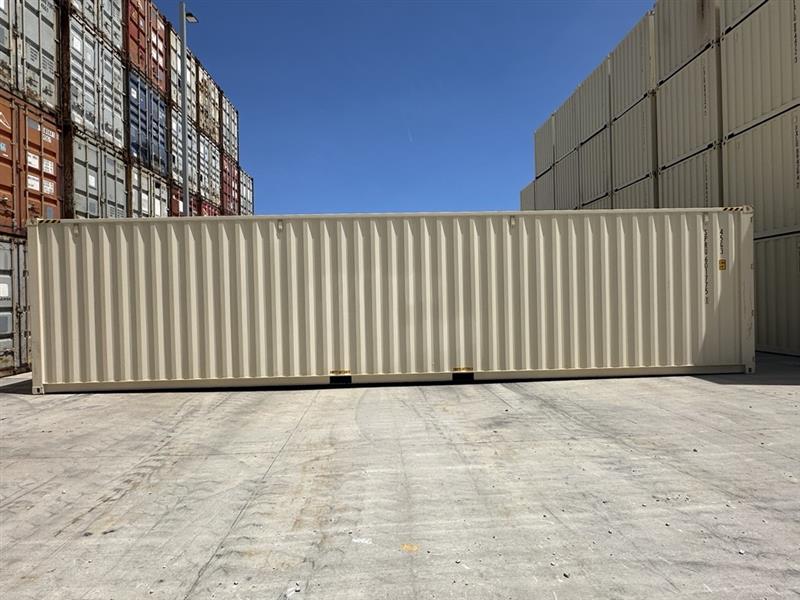40 foot high cube open side beige
