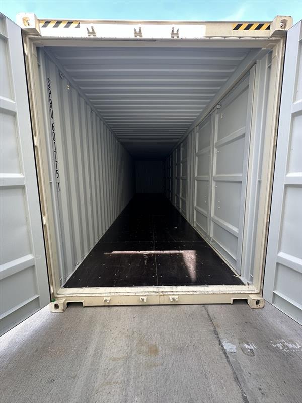 40 foot high cube open side beige